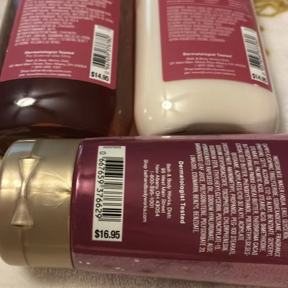 Bath & Body Works Blush Cardigan Trio Body Wash Lotion + Body Cream - Picture 3 of 3
